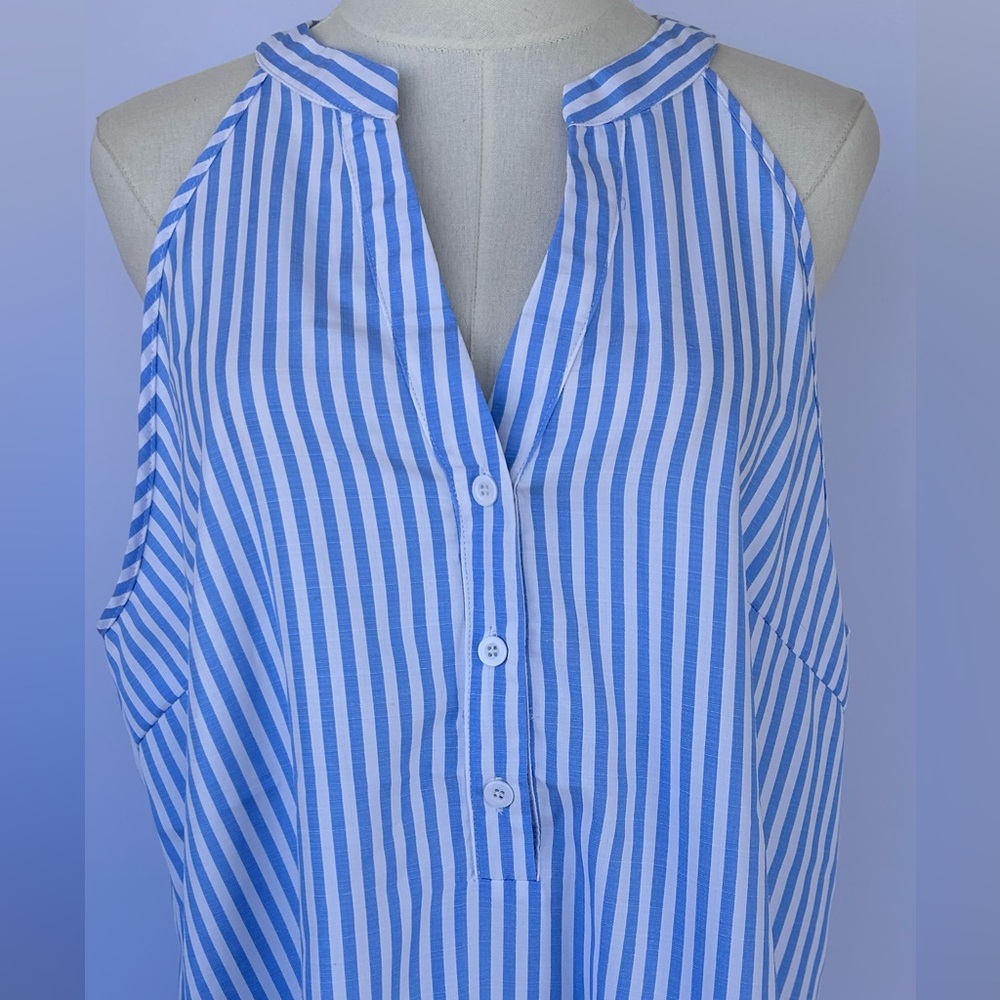 Cupshe Women’s Halter Style Striped Mini Dress Sleeveless A-Line Size XL - Picture 3 of 11